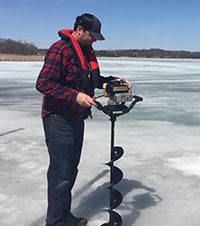 Ice Auger - Checking for Safe Ice Thickness