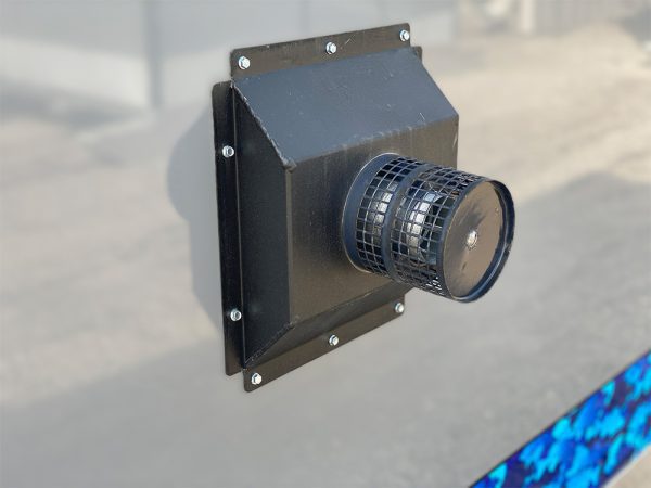 Direct vent heat outside view