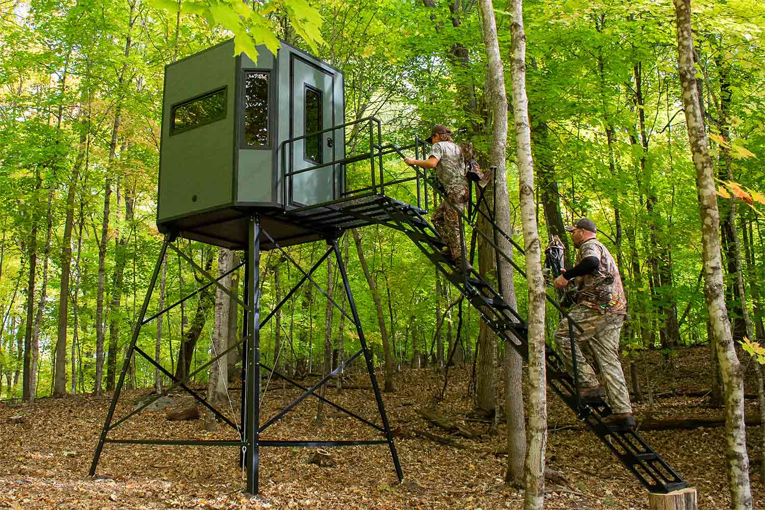 Stalker Hunting Blind Shoot-5 Ambush Stalker Hunting Blind Interior