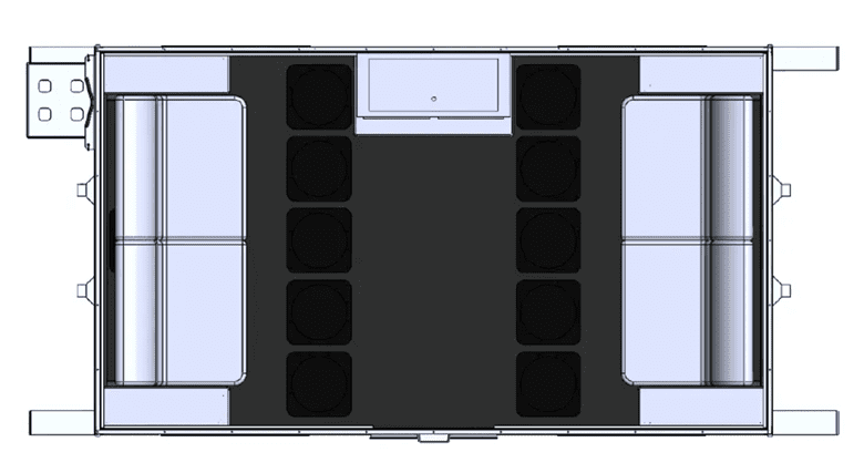 weekender layout of the Slammer Weekender